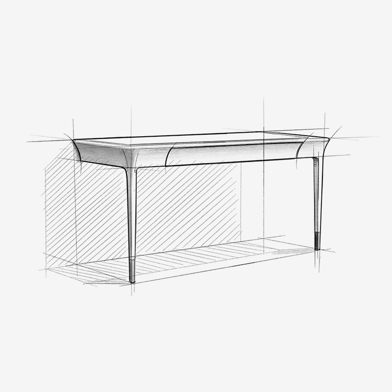 Lazlo Console with Drawer sketch